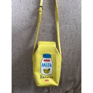 Yellow Banana Milk Crossbody Bag